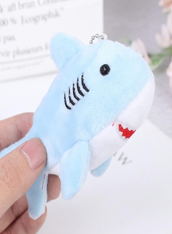 baolaili Cute Shark Plush Keychain,Mini Stuffed Animal Soft Shark Plush Toys,Purse Pendant Doll Shark Toys Plush Shark Keychain Pendants Stuffed Animals Key Chains Stuffed Shark Plushie Backpack - Image 4